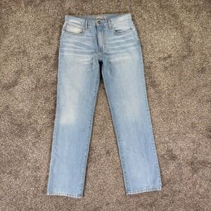 Golden Los Angeles Mens 32 Straight Leg Jeans Light Wash Blue USA Made Casual